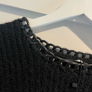 Zara sweater with chain detail smal new with tags